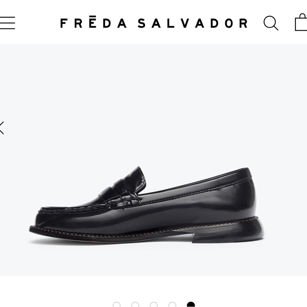 Freda Salvador Elba penny loafer 8.5 black